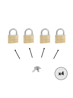 Master Lock 4135: cadenas laiton pour casiers et vestiaires